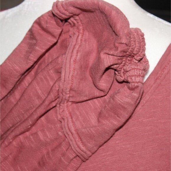 Melrose And Market Womens Peasant Sleeve Blouse-Blush-Size Small-GUC - Picture 4 of 7